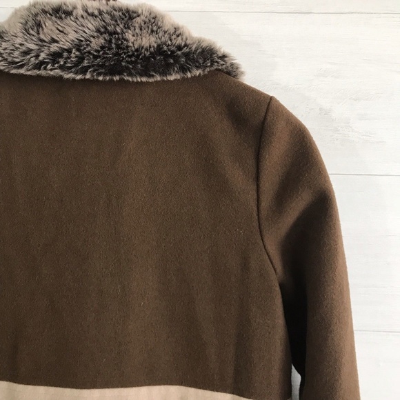 Cici Shop Brown Faux Fur Large Pocket Coat - Picture 5 of 5